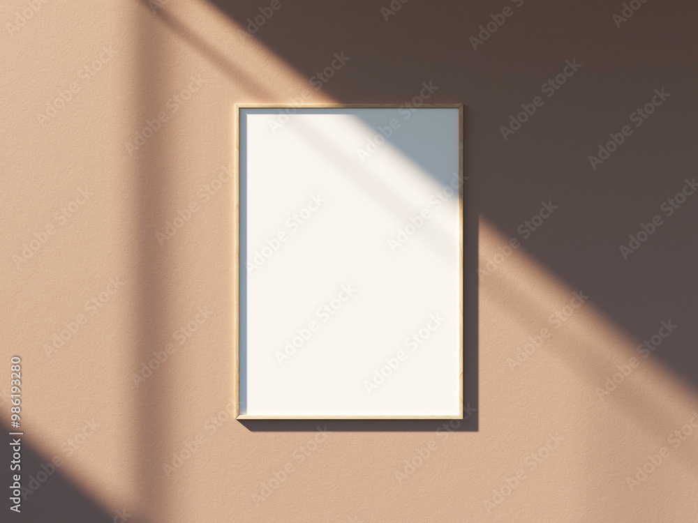 Empty framed canvas for mockups and art illustrations Empty framed canvas for mockups and art illustrations