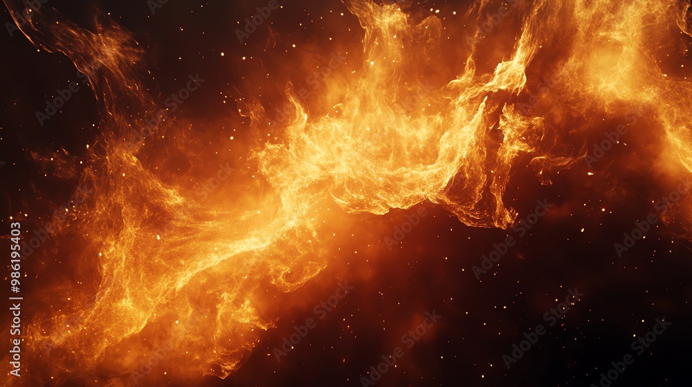 A dynamic image capturing the vibrant essence of fire, showcasing swirling flames set against a dark backdrop, evoking energy. A dynamic image capturing the vibrant essence of fire, showcasing swirling flames set against a dark backdrop, evoking energy.
