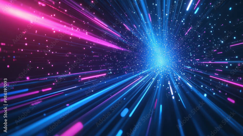 Abstract futuristic technology background network high speed global data transfer, big data, data center, server, internet, speed. dark blue and pink neon lights Abstract futuristic technology background network high speed global data transfer, big data, data center, server, internet, speed. dark blue and pink neon lights