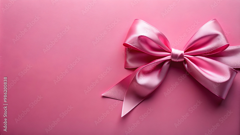 Pink satin bow on pink background, satin, shiny, bow, ribbon, pink, accessory, gift, celebration, decoration, feminine, elegant Pink satin bow on pink background, satin, shiny, bow, ribbon, pink, accessory, gift, celebration, decoration, feminine, elegant