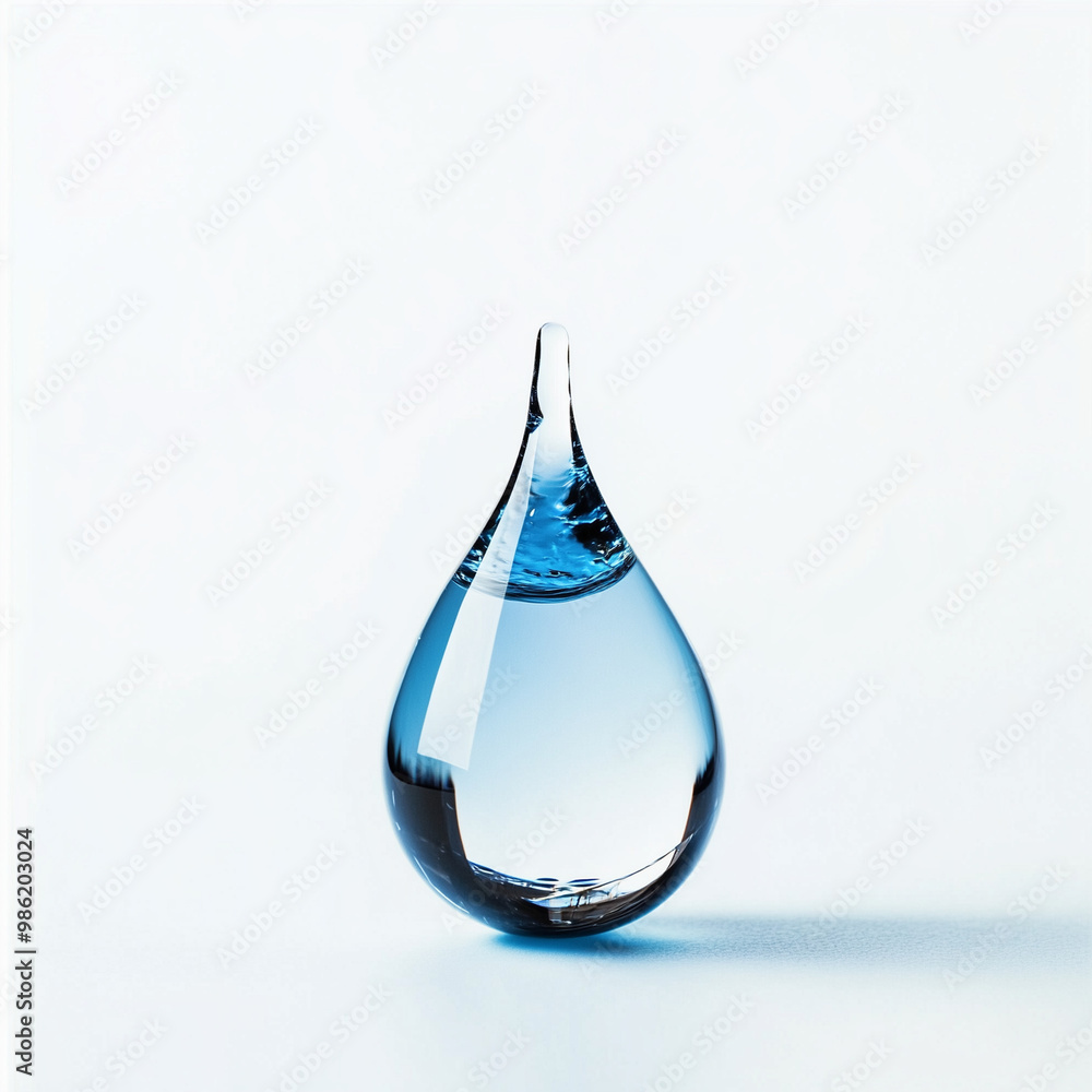 drop of water on blue background drop of water on blue background