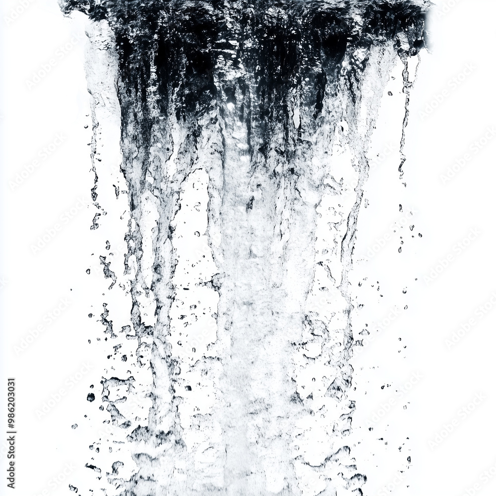 water splash isolated on white water splash isolated on white