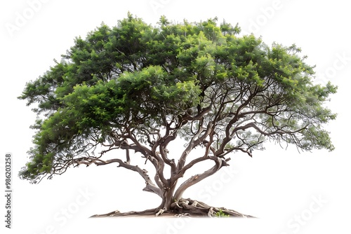 Big tree isolated on white background