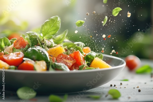 A Colorful Celebration of Fresh Ingredients in a Wholesome Salad, New Flavors Await Your Tastebuds!