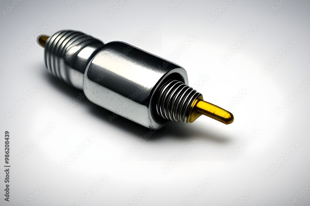 Car Spark Plug Isolated on White Background Car Spark Plug Isolated on White Background