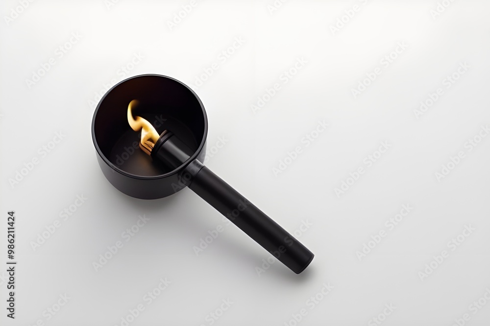 Bright Torch Isolated on White Background Bright Torch Isolated on White Background