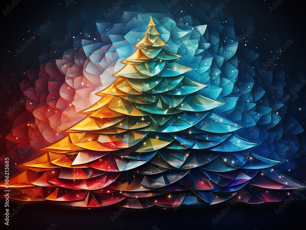 Naklejka premium Excellent Multicolored lines background