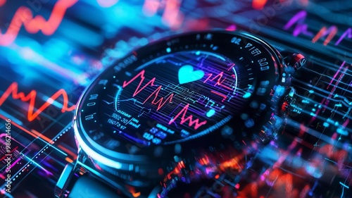 Wallpaper Mural Smartwatch Health Metrics Display Torontodigital.ca