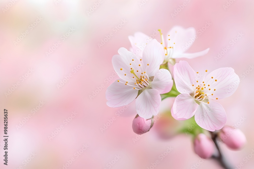 Delicate Cherry Blossom Stamen and Pistil in Soft Focus Delicate Cherry Blossom Stamen and Pistil in Soft Focus