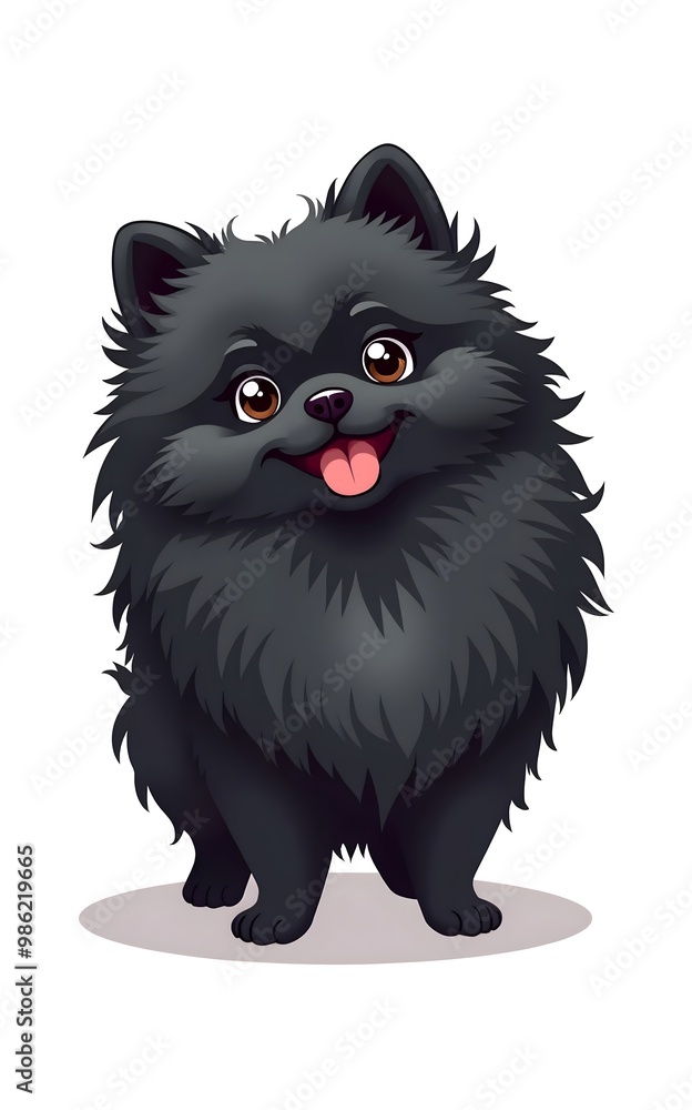 black spitz cartoon black spitz cartoon