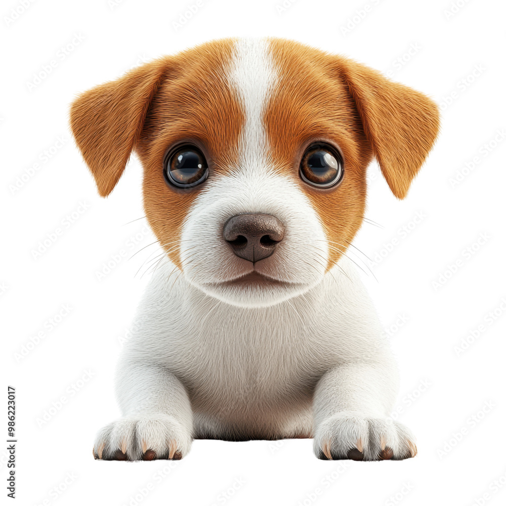 Cute Puppy with Big Eyes and Playful Expression Cute Puppy with Big Eyes and Playful Expression