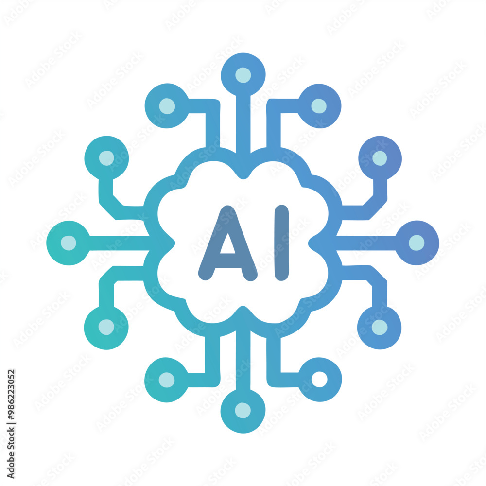 AI Logo with Circuit Design – Artificial Intelligence, Tech Icon, Machine Learning Symbol, Digital Innovation, Neural Network AI Logo with Circuit Design – Artificial Intelligence, Tech Icon, Machine Learning Symbol, Digital Innovation, Neural Network