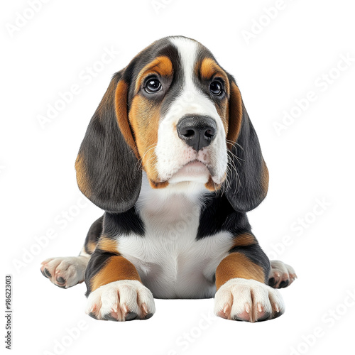 Cute Beagle Puppy with Expressive Eyes