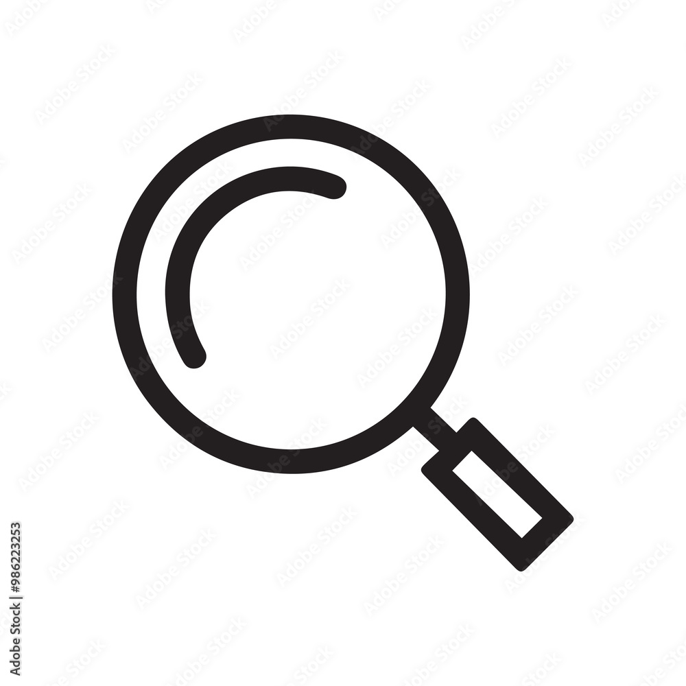 magnifying glass black and white icons on a background design. magnifying glass black and white icons on a background design.