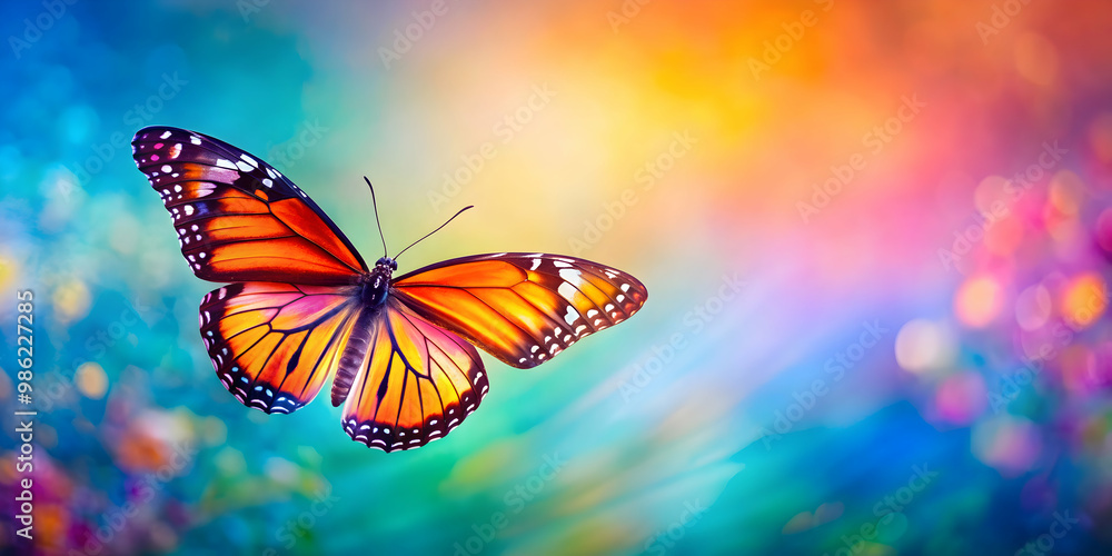 Vivid butterfly flying on a background, Butterfly, Blue, Yellow, Orange, Beautiful, Flight, Isolated,Insect, Winged Vivid butterfly flying on a background, Butterfly, Blue, Yellow, Orange, Beautiful, Flight, Isolated,Insect, Winged