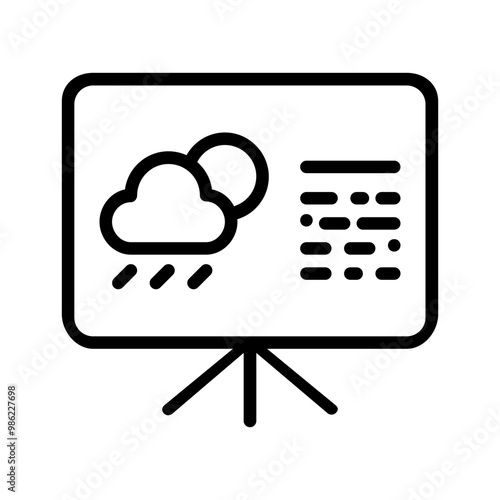 presentation line icon
