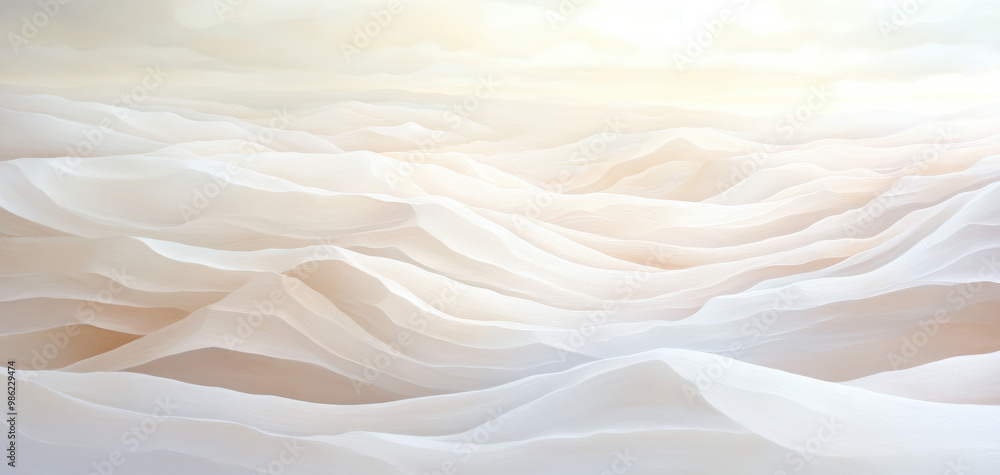Fototapeta premium The image is a white and gray ocean with a lot of waves