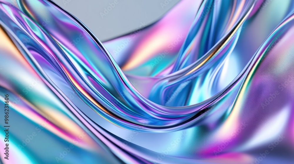 Abstract Holographic Swirls Abstract Holographic Swirls