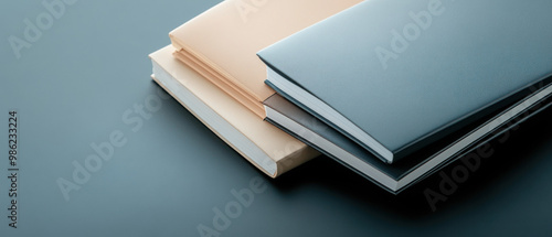 Three books stacked on top of each other