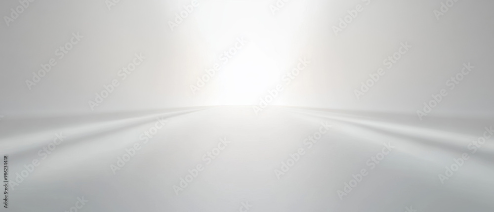 A white background with a long, narrow hallway