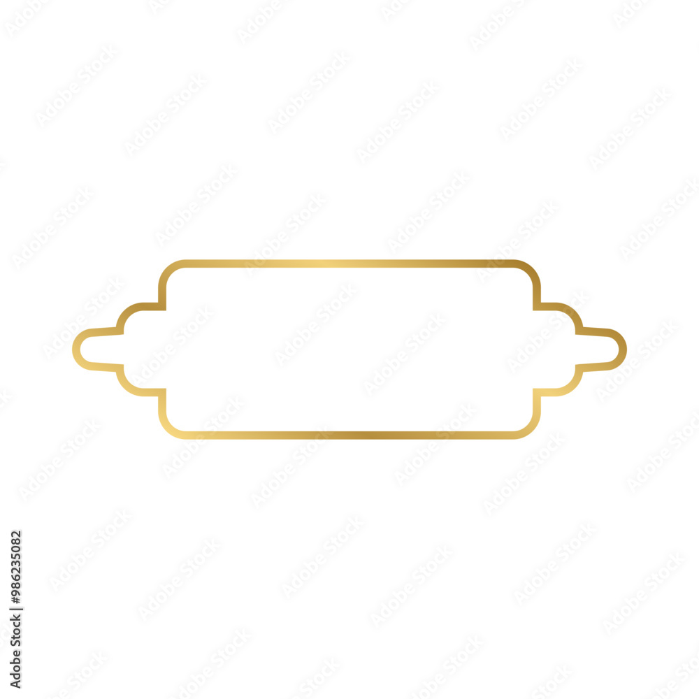 Islamic outline label Islamic outline label