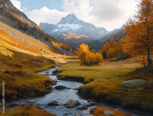 Breathtaking Autumn Landscapes: High Mountain Views in Fall