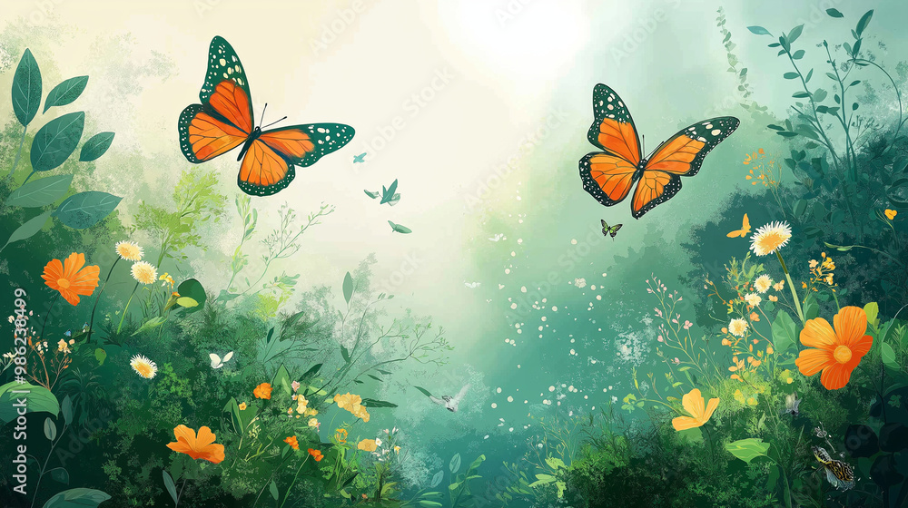 butterflies in the meadow butterflies in the meadow