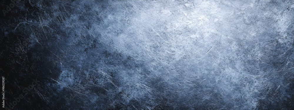 Obraz premium Dramatic Frozen Landscape With Icy Winter Texture and Blurred Snowfall Background