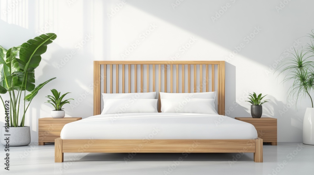 Modern Minimalist Bedroom with Natural Elements Modern Minimalist Bedroom with Natural Elements