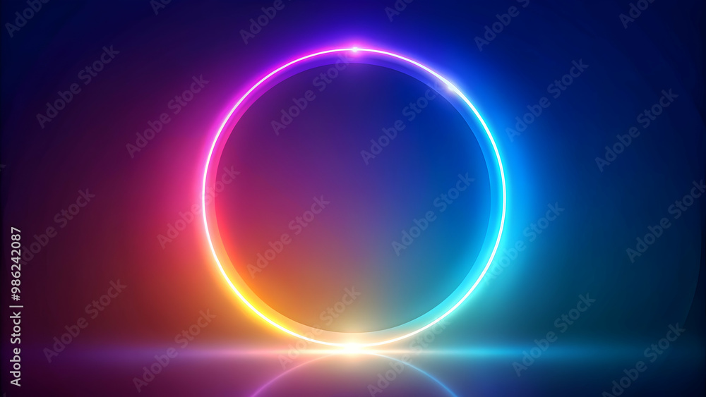 Circle light effect material with vibrant colors and soft gradient blending, glow, radiance, illumination, abstract, backdrop Circle light effect material with vibrant colors and soft gradient blending, glow, radiance, illumination, abstract, backdrop