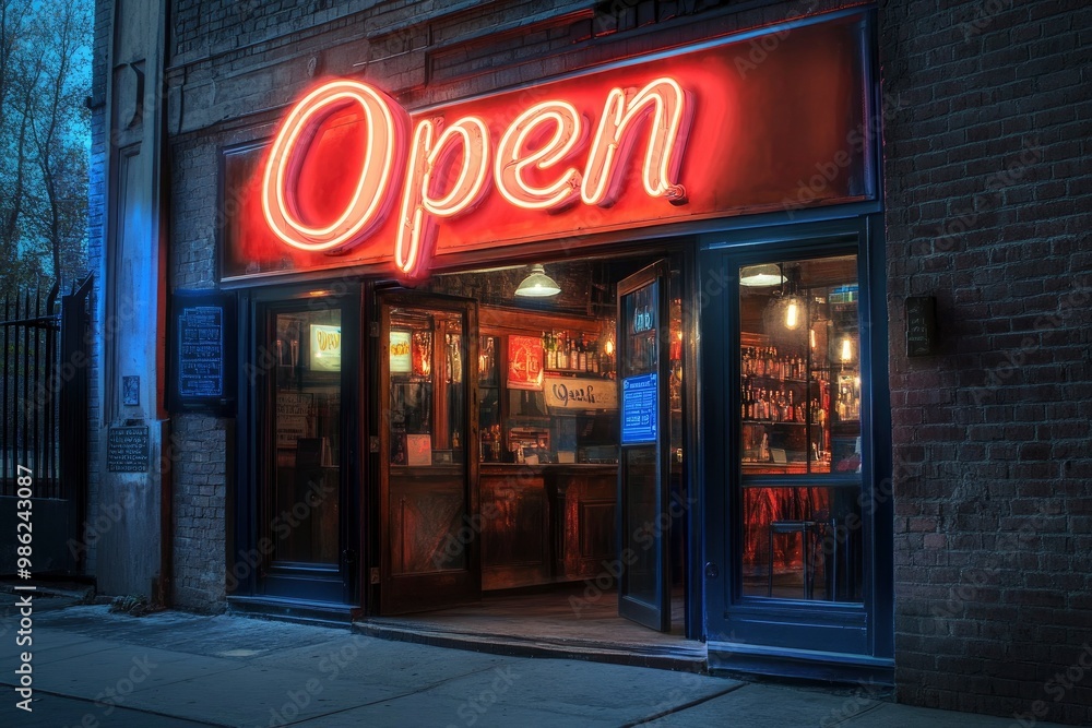 Naklejka premium Neon 