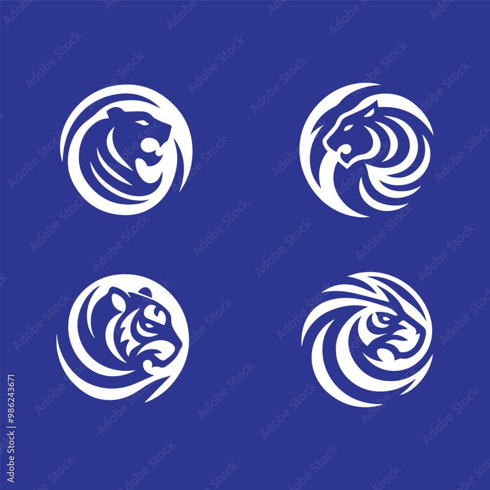 simple minimalist tiger head wild animal logo vector illustration template design
simple minimalist tiger head wild animal logo vector illustration template design