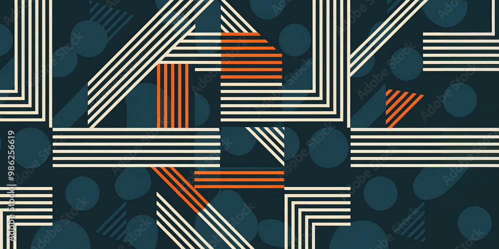 Dark and Light Blue Background, Geometric Elements, White and Red Crossing Striped Thick Lines - Futuristic Grid, Mesh Pattern, Abstract Background Dark and Light Blue Background, Geometric Elements, White and Red Crossing Striped Thick Lines - Futuristic Grid, Mesh Pattern, Abstract Background