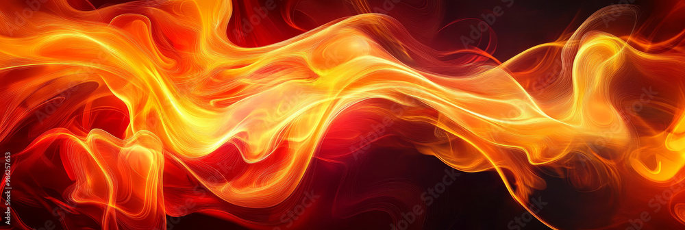 A vibrant illustration of abstract flames swirling and twisting, creating dynamic and energetic visual effect. warm colors evoke sense of heat and intensity, perfect for conveying passion or energy A vibrant illustration of abstract flames swirling and twisting, creating dynamic and energetic visual effect. warm colors evoke sense of heat and intensity, perfect for conveying passion or energy