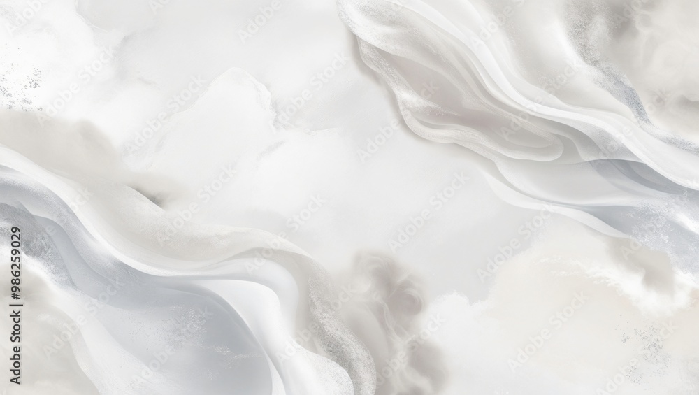 Ethereal Marble-Style Abstract Design with Soft Flowing Patterns in White, Grey, and Light Beige, Creating Calm Movement and Depth, generative ai Ethereal Marble-Style Abstract Design with Soft Flowing Patterns in White, Grey, and Light Beige, Creating Calm Movement and Depth, generative ai
