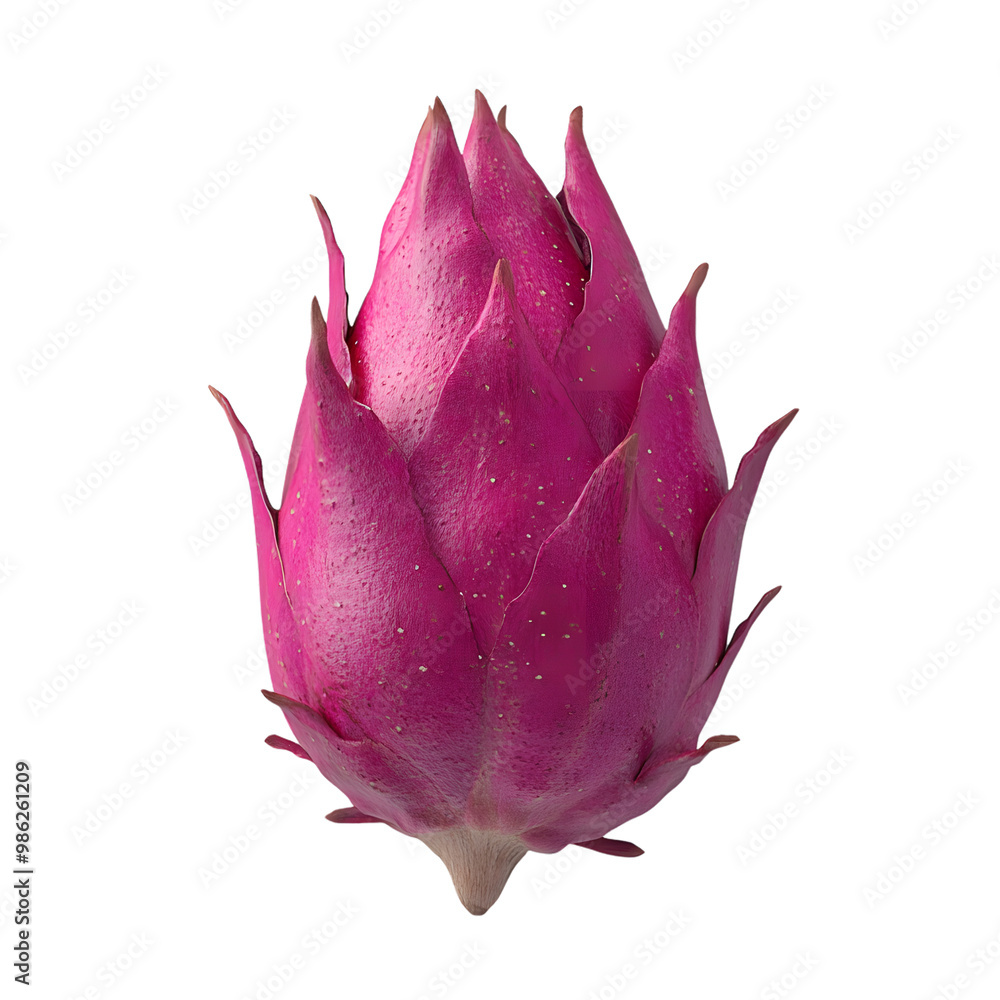 Close-up of vibrant dragon fruit against transparent background Close-up of vibrant dragon fruit against transparent background