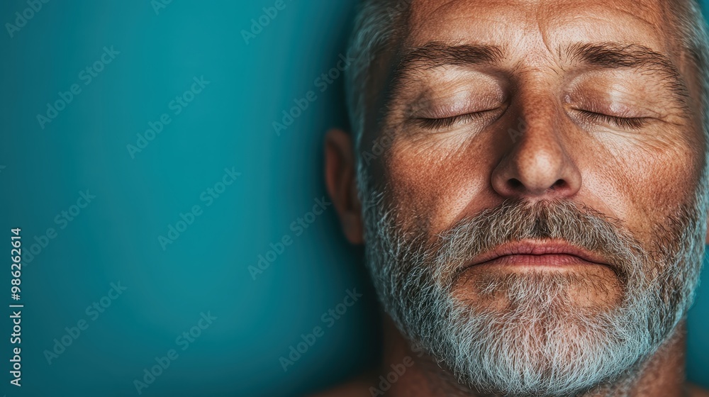 A captivating side view of a human ear prominently positioned in front of a teal blue background, highlighting the ear’s natural shapes and contours. A captivating side view of a human ear prominently positioned in front of a teal blue background, highlighting the ear’s natural shapes and contours.