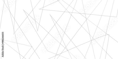 Abstract Minimal Geometric background with triangular black line as pattern..Metal grid isolated on the white background. Texture of paper in retro style, crumple. Space design, vector illustration.