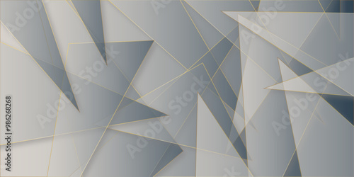 Abstract white and grey geometric overlapping square pattern background with shadow. paper texture design Abstract white background can use for design, background concept, vector illustration.	
