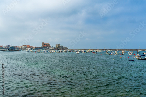 coastal town of Brazomar Castro Urdiales in Cantabria, Spain. photo