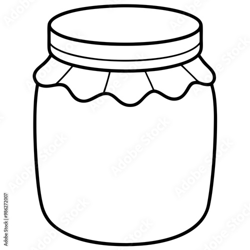 jam line  art vector illustration 