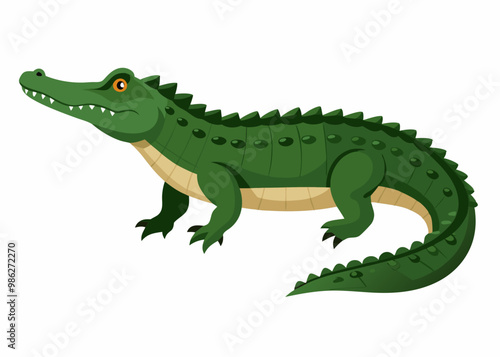 realistic image of crocodile voter illustration 