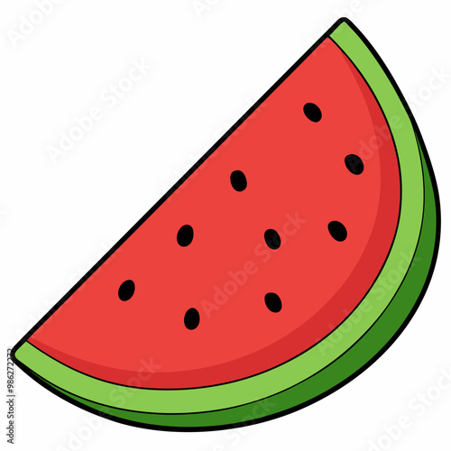 watermelon vector illustration