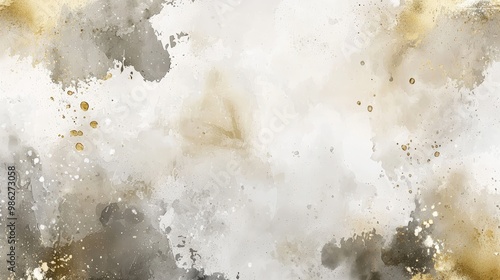 Abstract gold and gray art © vuang