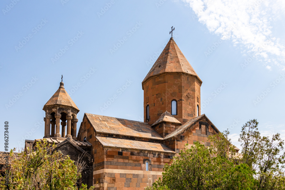 Church of Khor Virap monastery on sunny summer day Church of Khor Virap monastery on sunny summer day