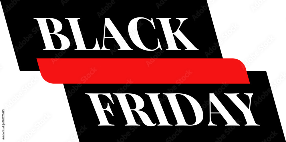 Obraz premium Black friday tag illustration vector