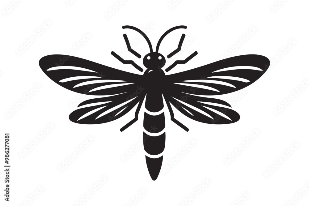 Firefly vector art silhouette illustration Firefly vector art silhouette illustration