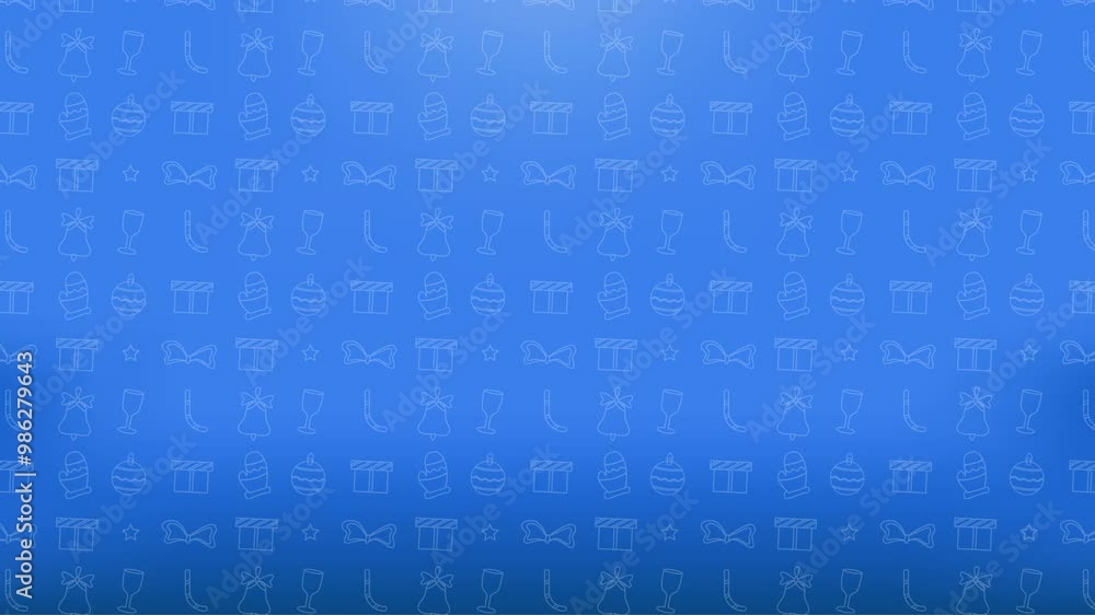 Christmas Seamless Pattern Animation with Blue Color. 4k Animation
Christmas Seamless Pattern Animation with Blue Color. 4k Animation