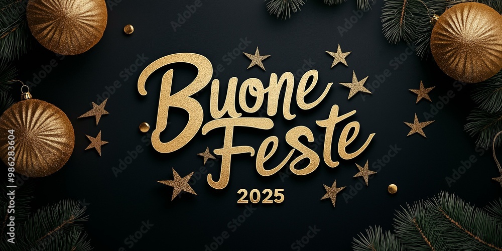 Festive Holiday Greeting with a Luxurious Touch