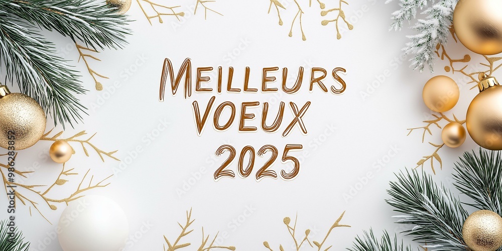 Festive New Year Greeting Card Design for 2025